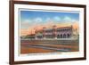 Barstow, California - Casa Del Desierto and Fred Harvey Hotel View-Lantern Press-Framed Premium Giclee Print