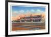 Barstow, California - Casa Del Desierto and Fred Harvey Hotel View-Lantern Press-Framed Premium Giclee Print