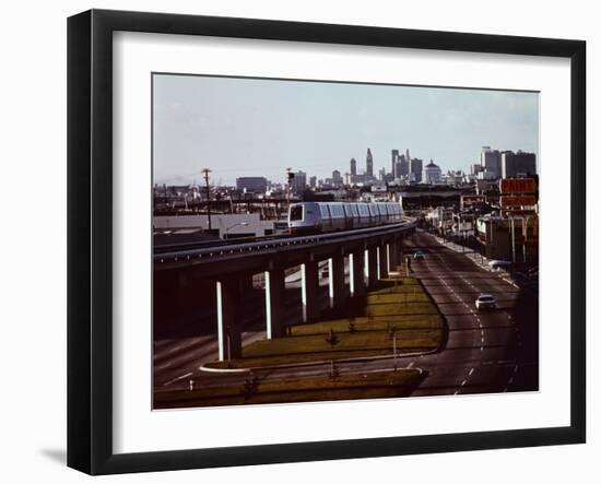 BART Train in Oakland-null-Framed Photographic Print