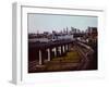 BART Train in Oakland-null-Framed Photographic Print