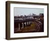 BART Train in Oakland-null-Framed Photographic Print