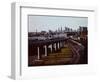 BART Train in Oakland-null-Framed Photographic Print