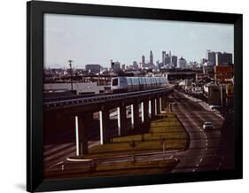 BART Train in Oakland-null-Framed Photographic Print