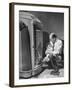 Bartender at the Sawteeth Club, Jack Wills with His Daughter Jane Listening to the Jukebox-null-Framed Photographic Print