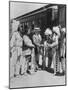 Bartering with Indians-null-Mounted Photographic Print