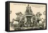 Bartholdi Fountain, Lyon, France-null-Framed Stretched Canvas