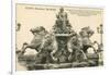 Bartholdi Fountain, Lyon, France-null-Framed Premium Giclee Print