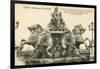 Bartholdi Fountain, Lyon, France-null-Framed Premium Giclee Print