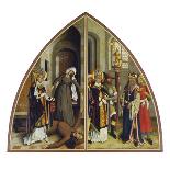 L'Annonciation, Sainte Anne Trinitaire, Saint Antoine Abbé-Bartholomaüs Zeitblom-Stretched Canvas