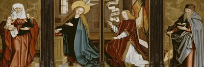 L'Annonciation, Sainte Anne Trinitaire, Saint Antoine Abbé-Bartholomaüs Zeitblom-Stretched Canvas