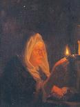 Old Woman with Candle-Bartholomaus Maton-Giclee Print