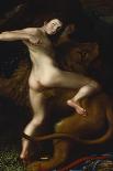 Cupid Taming a Lion-Bartholomaus Spranger (Follower of)-Stretched Canvas