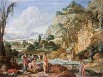 Moses and Aaron Changing the Rivers of Egypt to Blood, 1631-Bartholomeus Breenbergh-Giclee Print