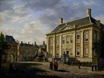 A Town in Holland, 19th Century-Bartholomeus Johannes van Hove-Framed Giclee Print