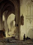 Protestant Church Interior-Bartholomeus Johannes van Hove-Framed Art Print