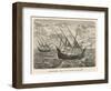 Bartholomew Diaz Portuguese Navigator Sails to the Cape-A. Fieg-Framed Art Print