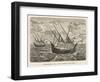 Bartholomew Diaz Portuguese Navigator Sails to the Cape-A. Fieg-Framed Art Print