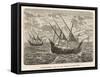 Bartholomew Diaz Portuguese Navigator Sails to the Cape-A. Fieg-Framed Stretched Canvas