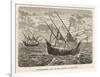 Bartholomew Diaz Portuguese Navigator Sails to the Cape-A. Fieg-Framed Art Print