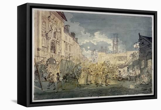 Bartholomew Fair, West Smithfield, City of London, 1813-John Nixon-Framed Stretched Canvas