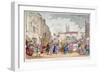 Bartholomew Fair, West Smithfield, City of London, 1813-Thomas Rowlandson-Framed Giclee Print