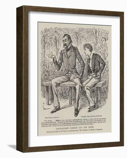 Bartholomew Josselin and the Usher-George Du Maurier-Framed Giclee Print