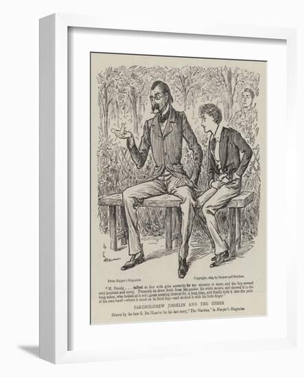 Bartholomew Josselin and the Usher-George Du Maurier-Framed Giclee Print