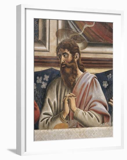 Bartholomew with Clasped Hands, Detail from the Last Supper, 1450-Andrea Del Castagno-Framed Giclee Print