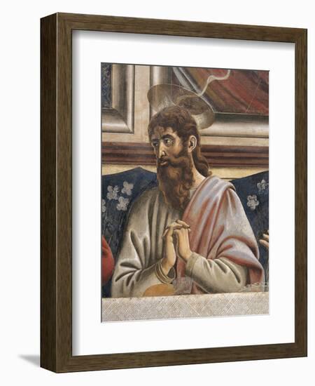 Bartholomew with Clasped Hands, Detail from the Last Supper, 1450-Andrea Del Castagno-Framed Giclee Print