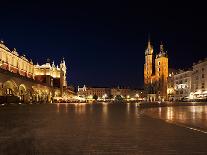 A Night View of the Market Square in Krakow, Poland-Bartkowski-Photographic Print