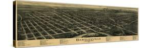 Bartlesville, Oklahoma - Panoramic Map-Lantern Press-Stretched Canvas