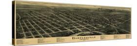 Bartlesville, Oklahoma - Panoramic Map-Lantern Press-Stretched Canvas