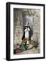 Bartolome De Las Casas Protecting the Aztecs from Spanish Conquerors-null-Framed Giclee Print