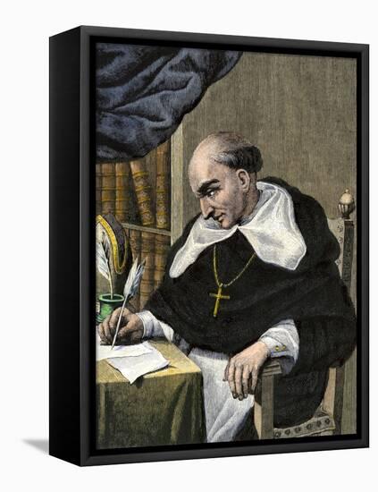 Bartolome De Las Casas, Spanish Missionary and New World Historian-null-Framed Stretched Canvas