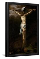 Bartolomé Esteban Murillo / 'Christ Crucified', ca. 1677, Spanish School, Oil on canvas, 71 cm ...-BARTOLOME ESTEBAN MURILLO-Framed Poster