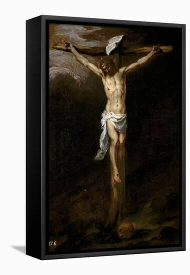 Bartolomé Esteban Murillo / 'Christ Crucified', ca. 1677, Spanish School, Oil on canvas, 71 cm ...-BARTOLOME ESTEBAN MURILLO-Framed Stretched Canvas