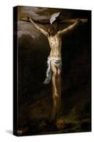 Bartolomé Esteban Murillo / 'Christ Crucified', ca. 1677, Spanish School, Oil on canvas, 71 cm ...-BARTOLOME ESTEBAN MURILLO-Stretched Canvas