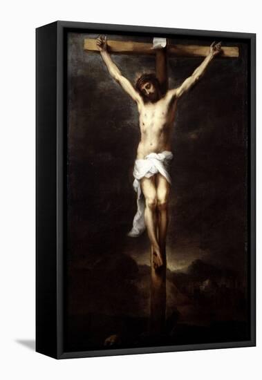 Bartolomé Esteban Murillo / 'Christ on the Cross', ca. 1675, Spanish School, Canvas, 185 cm x 1...-BARTOLOME ESTEBAN MURILLO-Framed Stretched Canvas