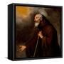 Bartolomé Esteban Murillo / 'Saint Francis of Paola'. XVII century. Oil on canvas.-BARTOLOME ESTEBAN MURILLO-Framed Stretched Canvas