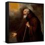 Bartolomé Esteban Murillo / 'Saint Francis of Paola'. XVII century. Oil on canvas.-BARTOLOME ESTEBAN MURILLO-Framed Stretched Canvas