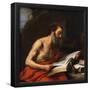 Bartolomé Esteban Murillo / 'Saint Jerome Reading', 1650-1652, Spanish School, Oil on canvas, 12...-BARTOLOME ESTEBAN MURILLO-Framed Poster