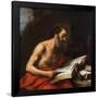 Bartolomé Esteban Murillo / 'Saint Jerome Reading', 1650-1652, Spanish School, Oil on canvas, 12...-BARTOLOME ESTEBAN MURILLO-Framed Poster