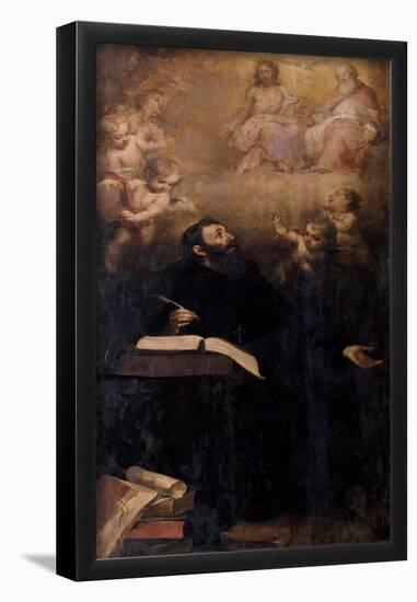 Bartolome Esteban Murillo / St. Augustine and Holy Trinity-BARTOLOME ESTEBAN MURILLO-Framed Poster