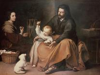 The Holy Family with a Bird-Bartolome Esteban Murillo-Giclee Print