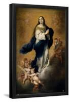 Bartolomé Esteban Murillo / 'The Immaculate Conception', 1665-1675, Spanish School, Oil on canva...-BARTOLOME ESTEBAN MURILLO-Framed Poster