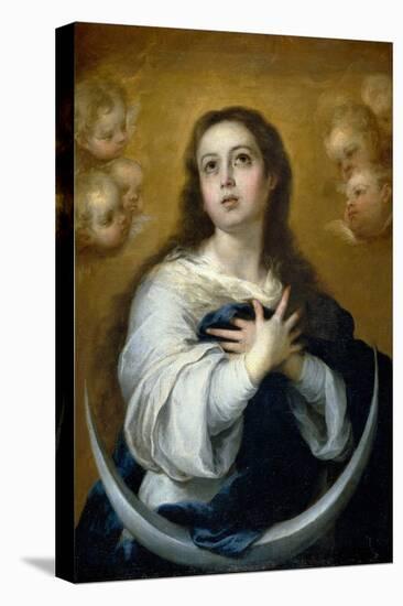 Bartolomé Esteban Murillo / 'The Immaculate Conception', ca. 1662, Spanish School, Oil on canva...-BARTOLOME ESTEBAN MURILLO-Stretched Canvas