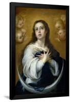 Bartolomé Esteban Murillo / 'The Immaculate Conception', ca. 1662, Spanish School, Oil on canva...-BARTOLOME ESTEBAN MURILLO-Framed Poster