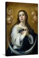 Bartolomé Esteban Murillo / 'The Immaculate Conception', ca. 1662, Spanish School, Oil on canva...-BARTOLOME ESTEBAN MURILLO-Stretched Canvas