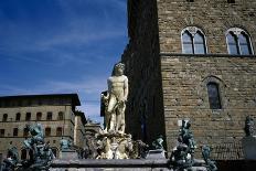 The Fountain of Neptune, Detail of the Figure of Neptune, 1560-75-Bartolomeo Ammannati-Framed Giclee Print