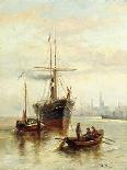 A Harbour Scene with a View of Venice-Bartolomeo Bezzi-Giclee Print